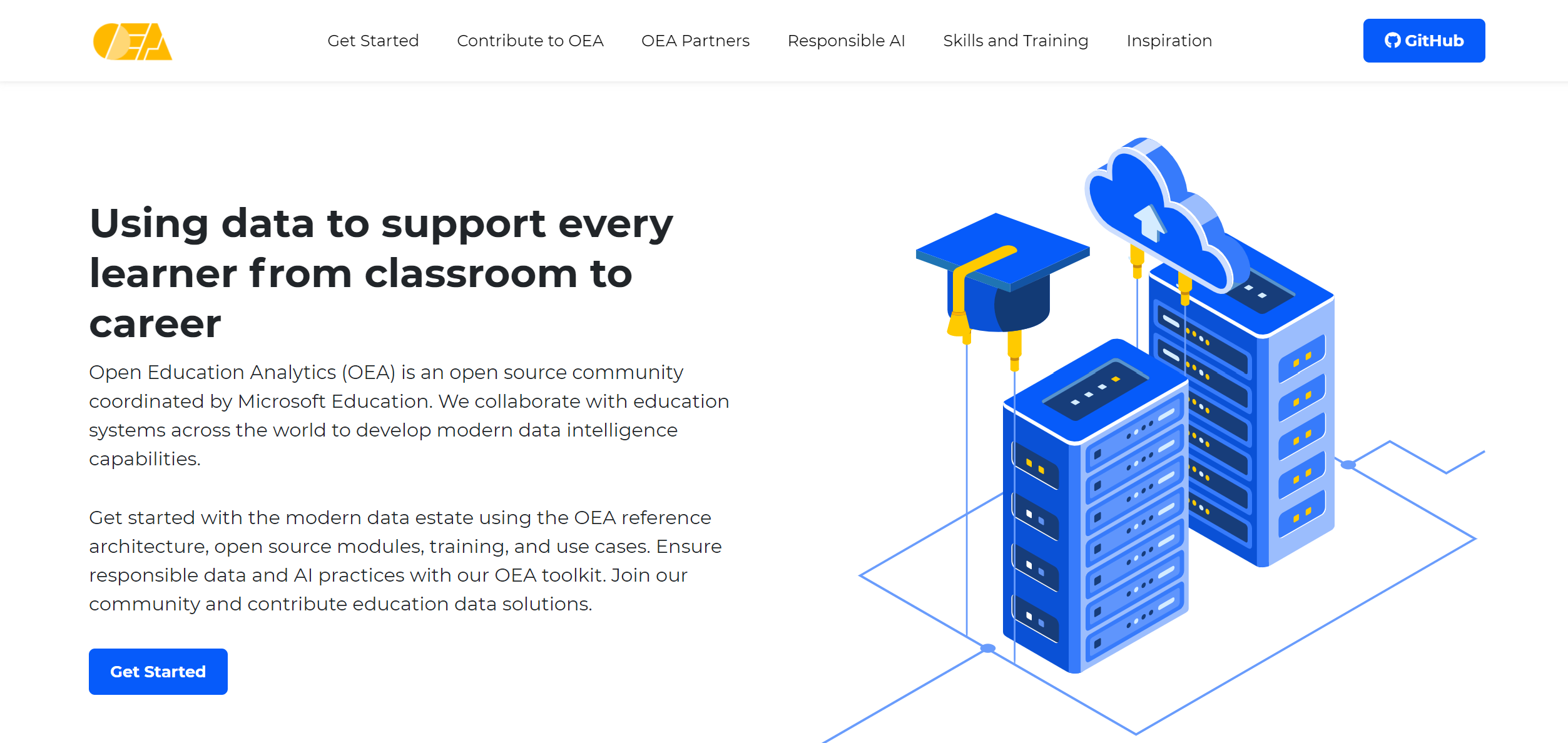 Home page of New OEA Website